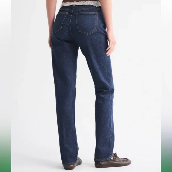 🆕 Abercrombie & Fitch Vintage 90s Relaxed High Rise Size 12R Blue Jeans - Picture 6 of 7